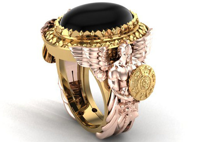 warrior ring 3D print model