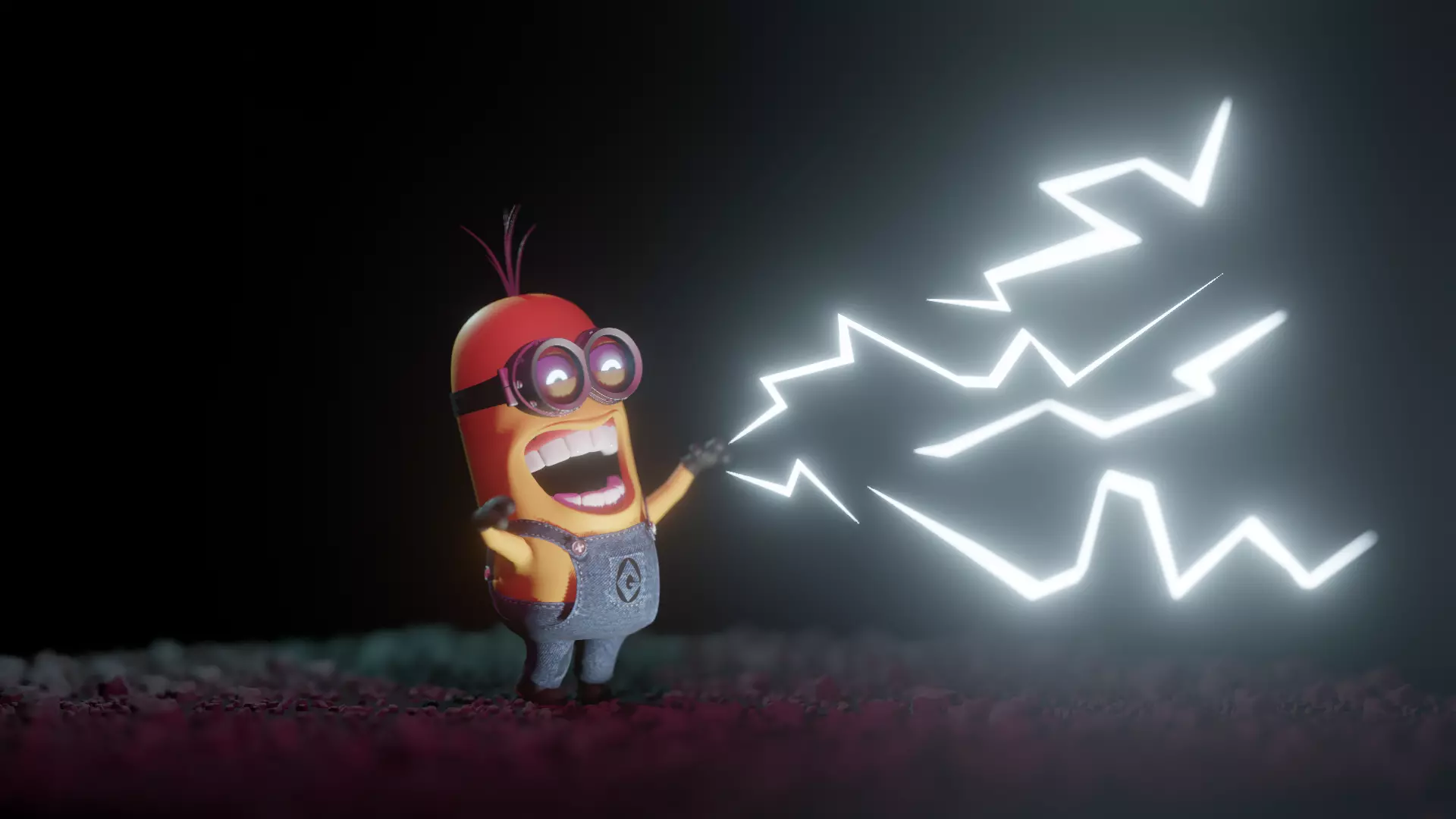 Kevin Minion rigged and textured 3D model_0