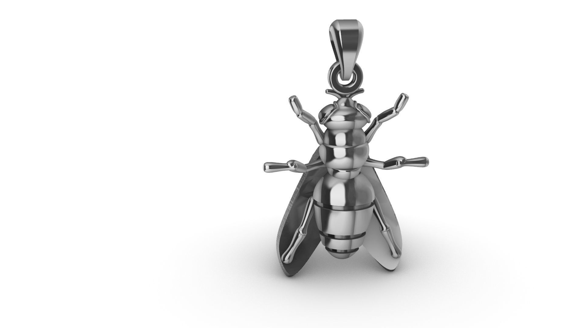 Fly Pendant 3D print model_5