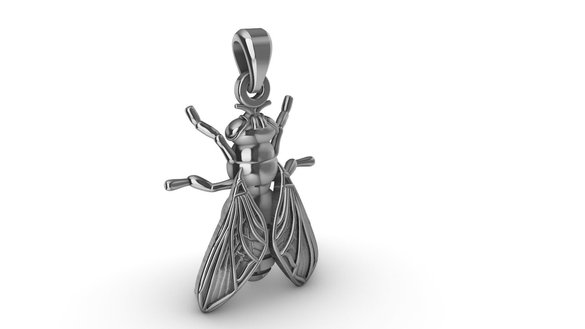 Fly Pendant 3D print model_2