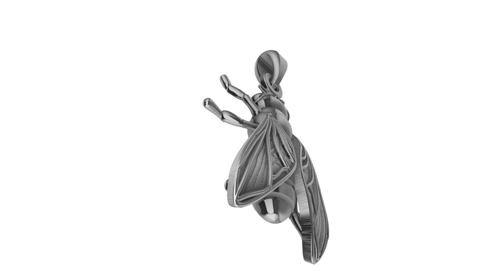 Fly Pendant 3D print model_9