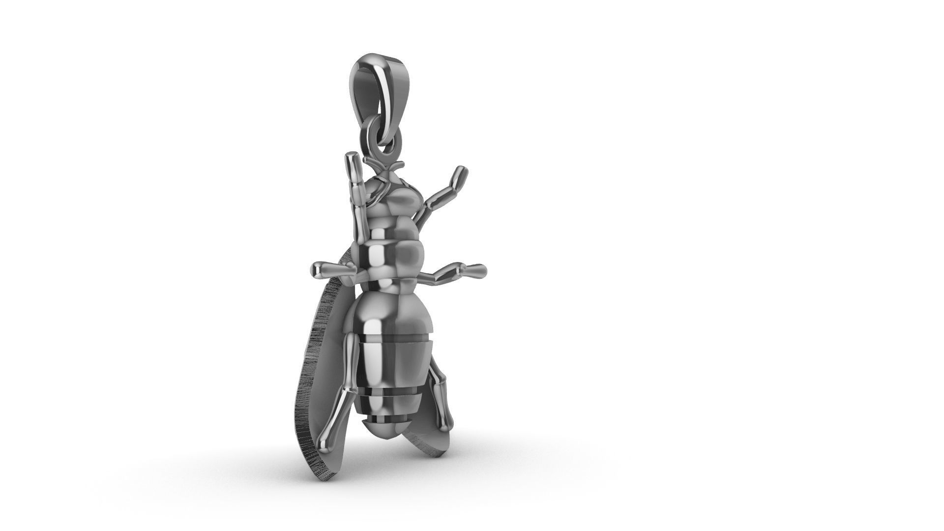 Fly Pendant 3D print model_6