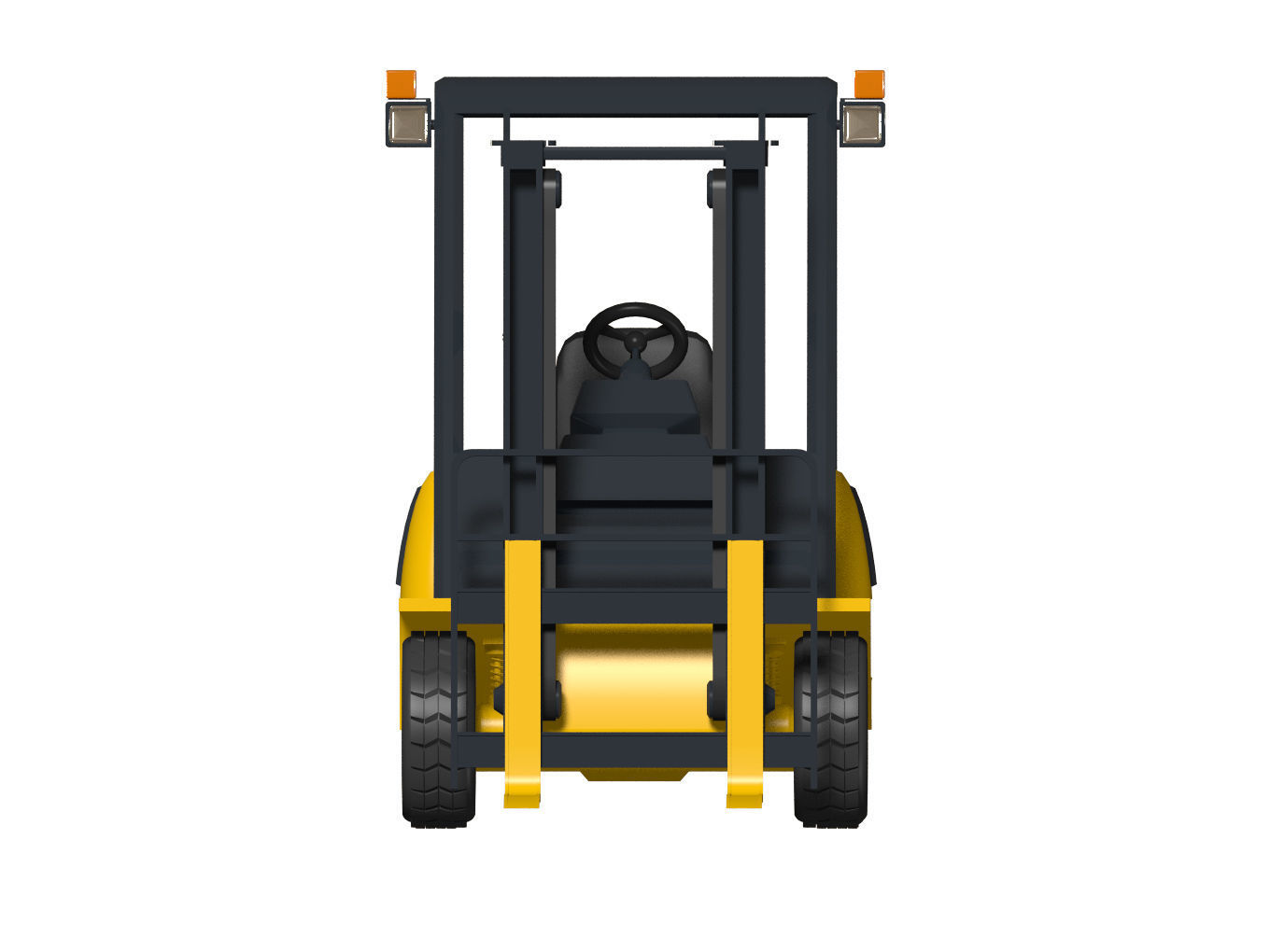 forklift truck 3D model_5