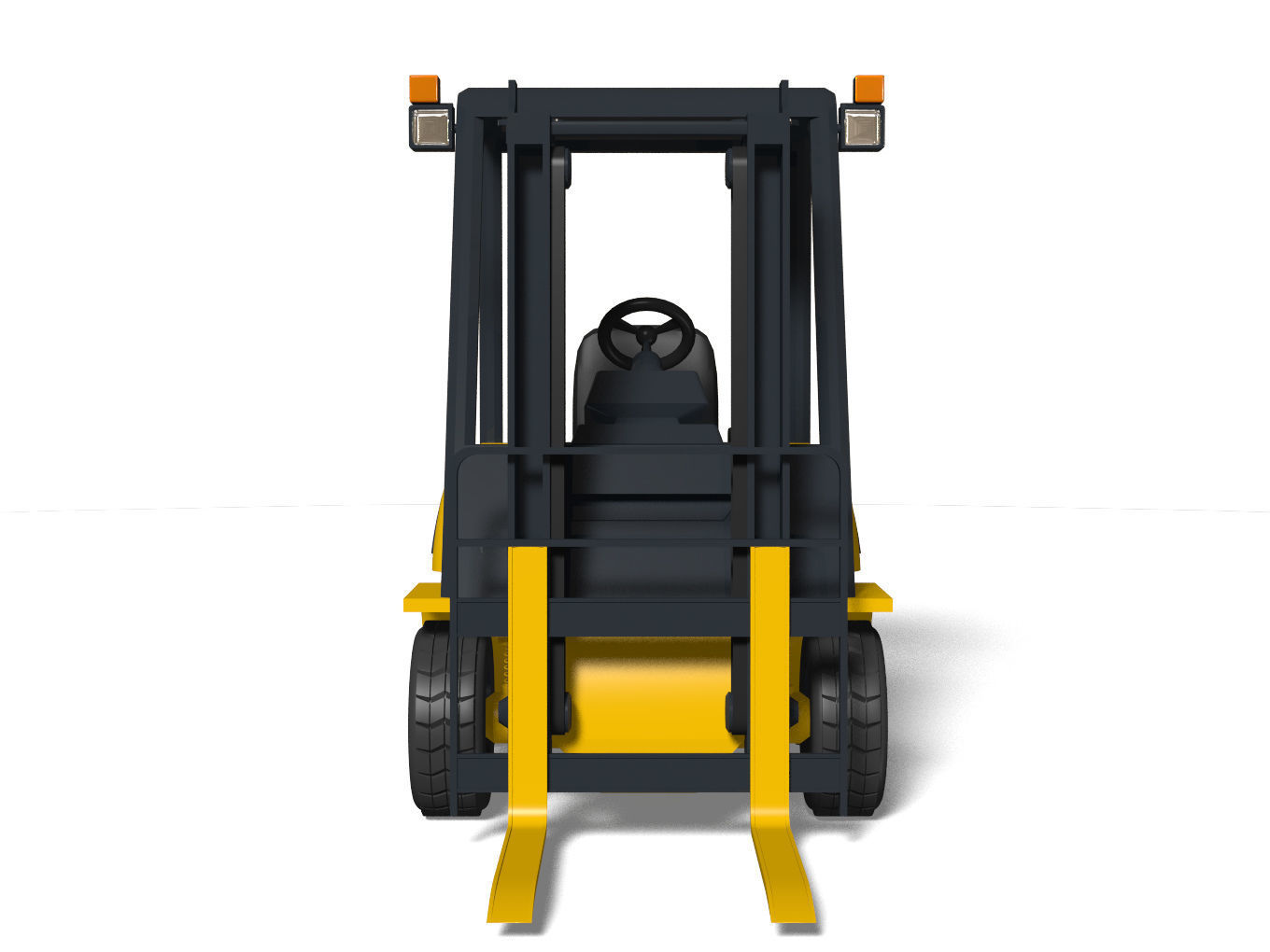 forklift truck 3D model_3