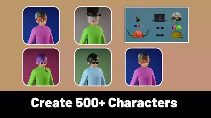 3d NFT Characters - Series LXXXI