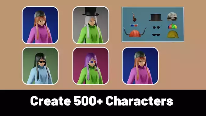 3d NFT Characters - Series LXXXII