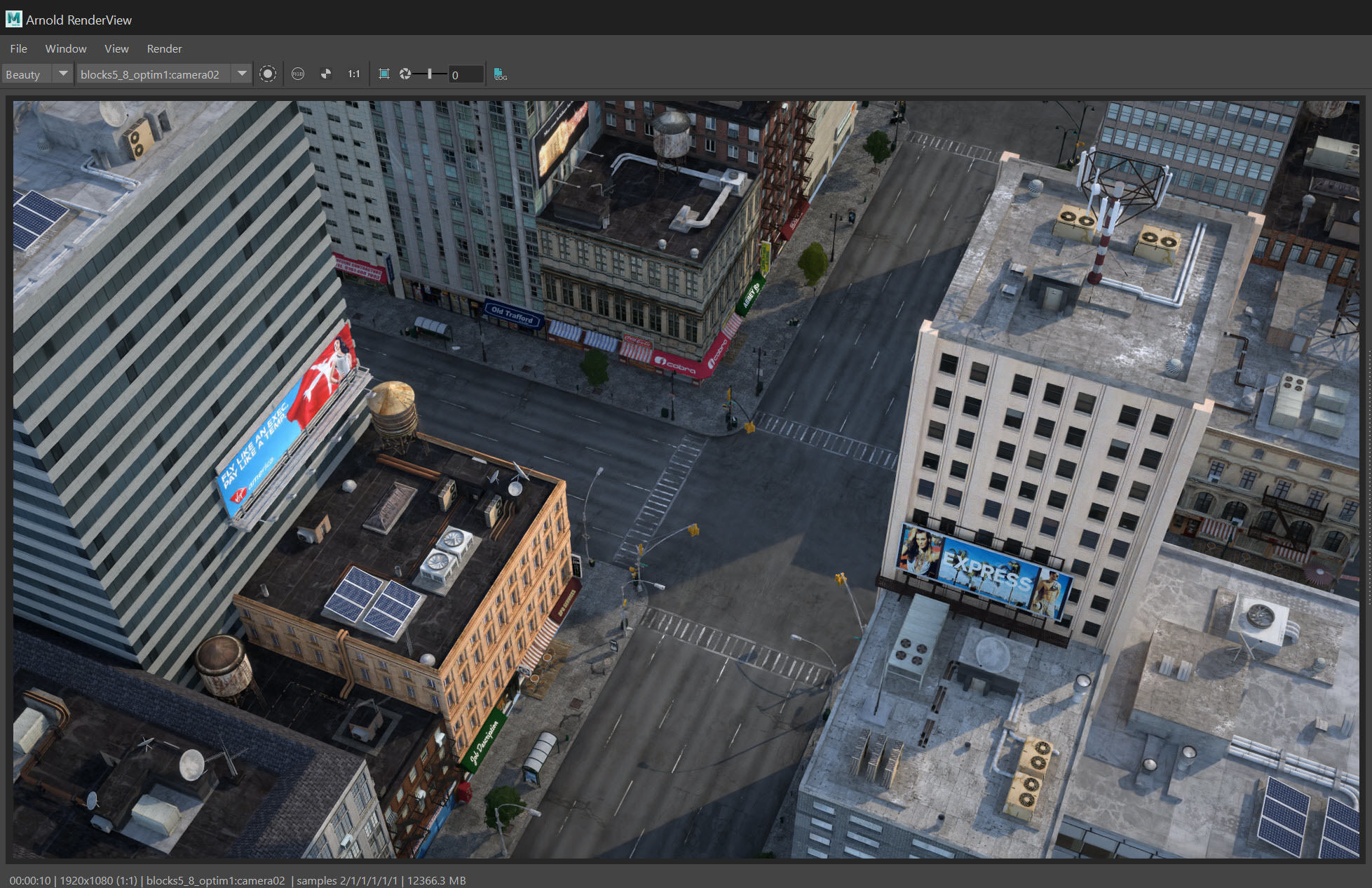 NYC - 4 Blocks - 31 Buildings V2 Low-poly 3D model_38