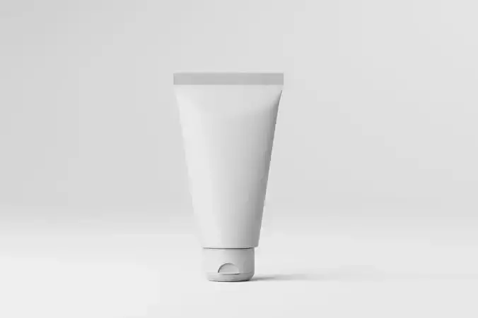 Cream Tube Low-poly 3D model