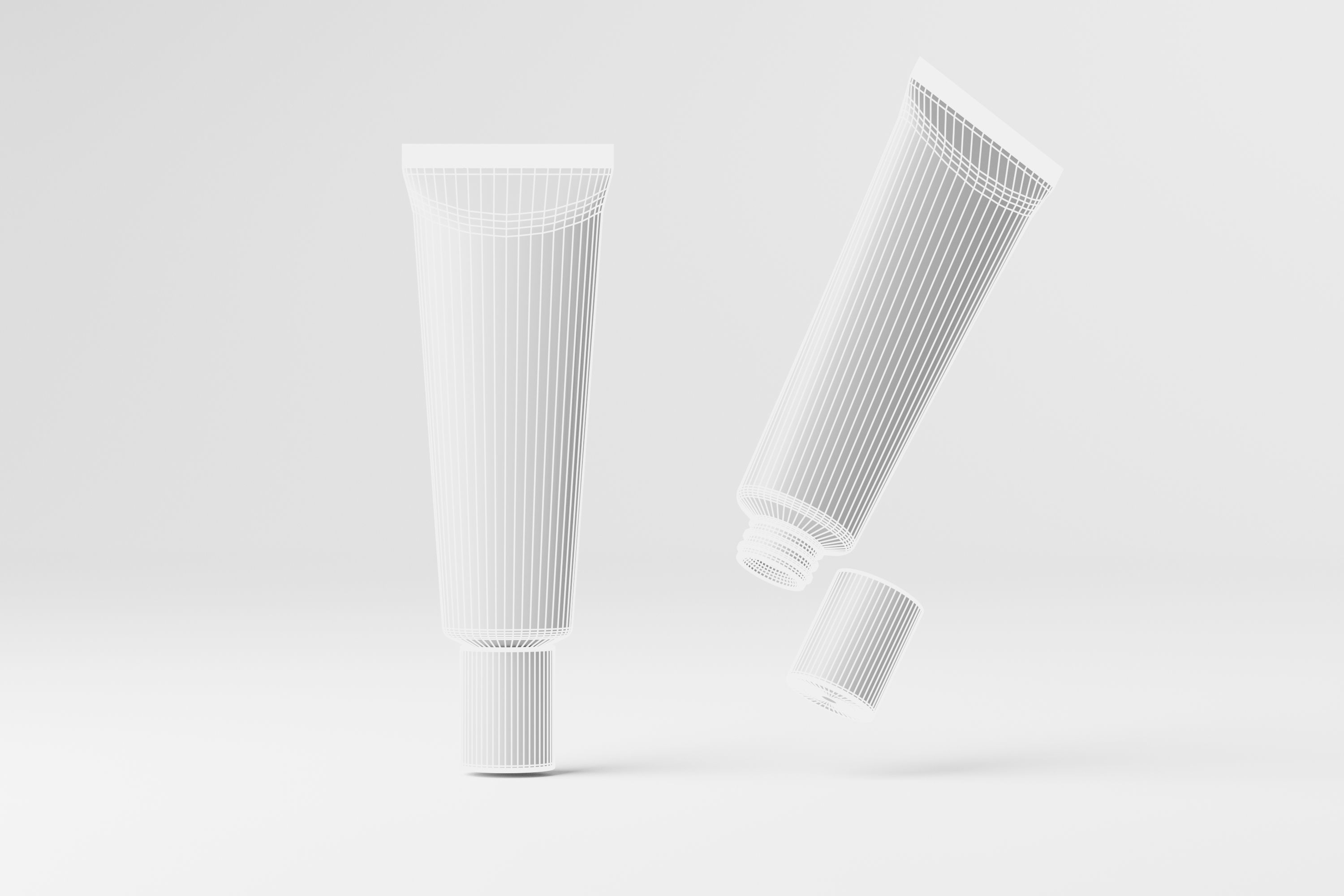 Cream Tube 3D model_4