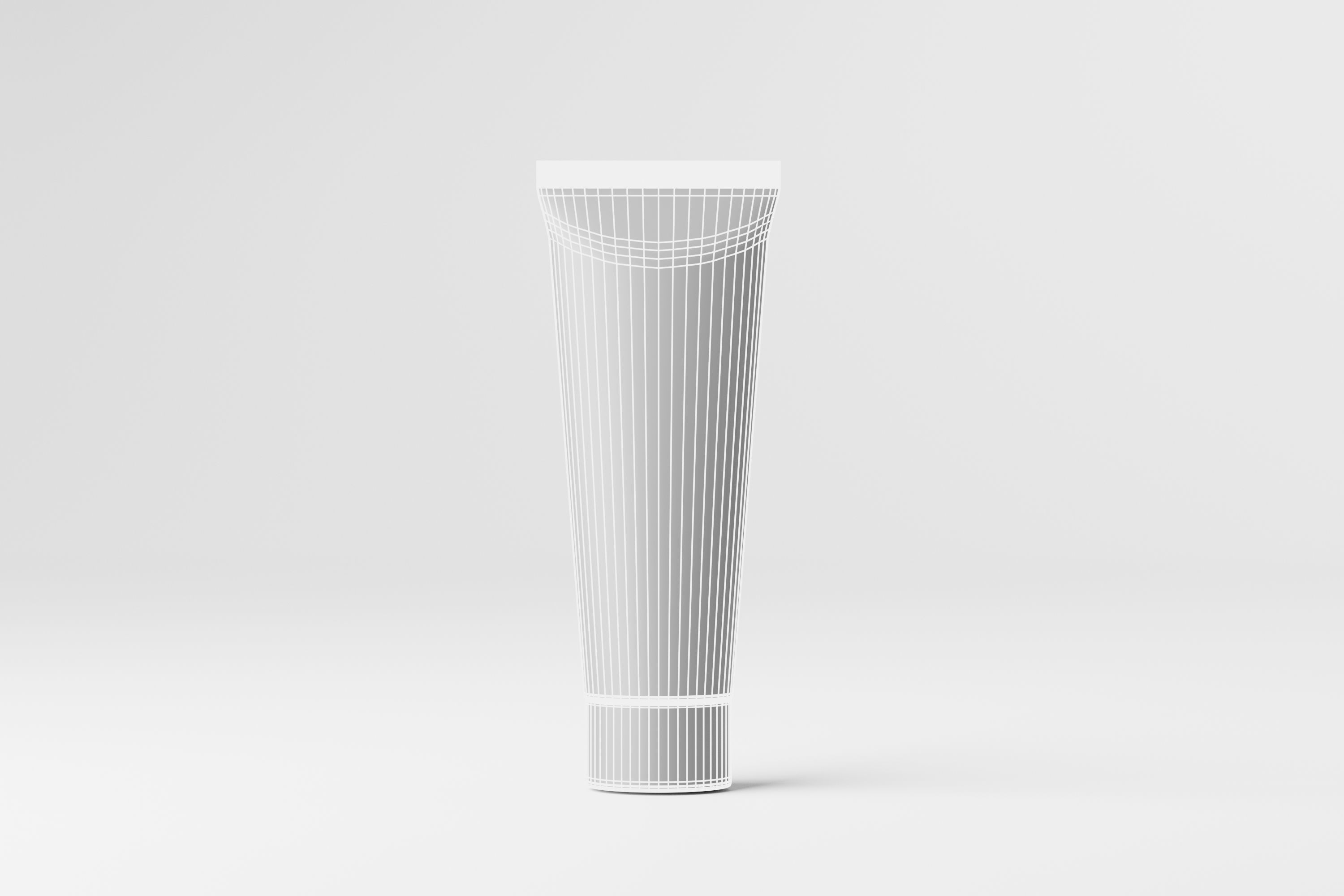 Cream Tube Low-poly 3D model_4