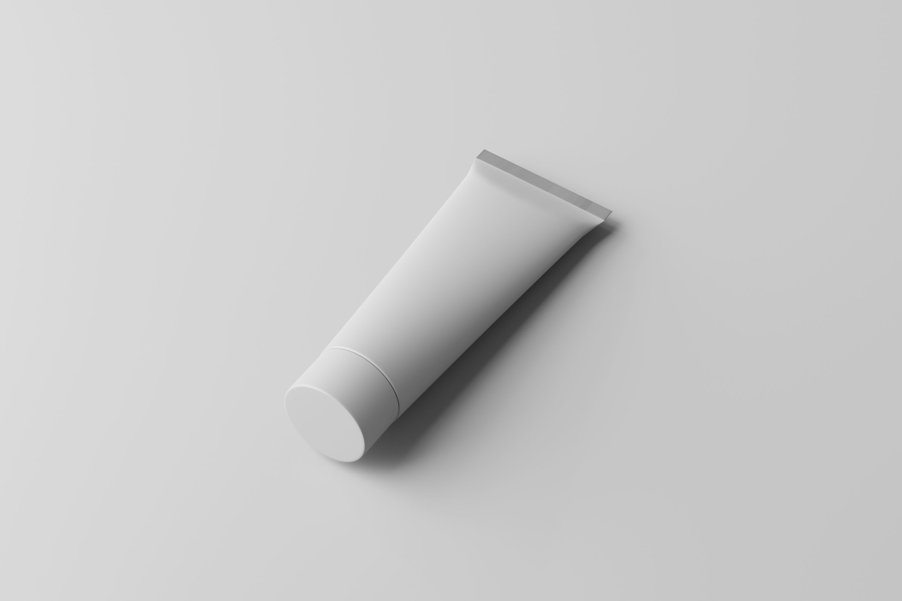 Cream Tube Low-poly 3D model_3