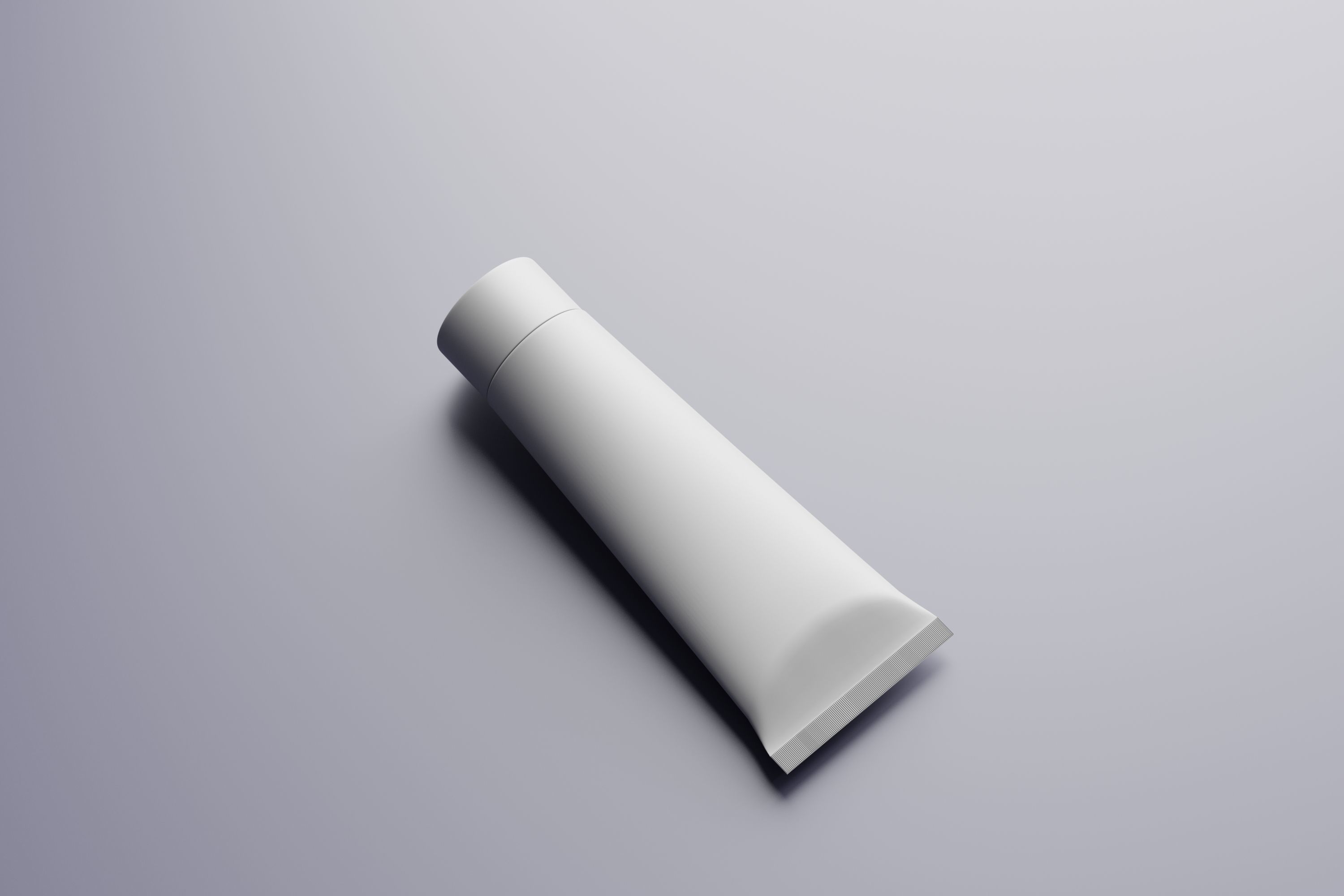 Cream Tube Low-poly 3D model_2