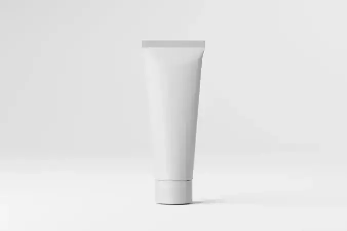 Cream Tube Low-poly 3D model