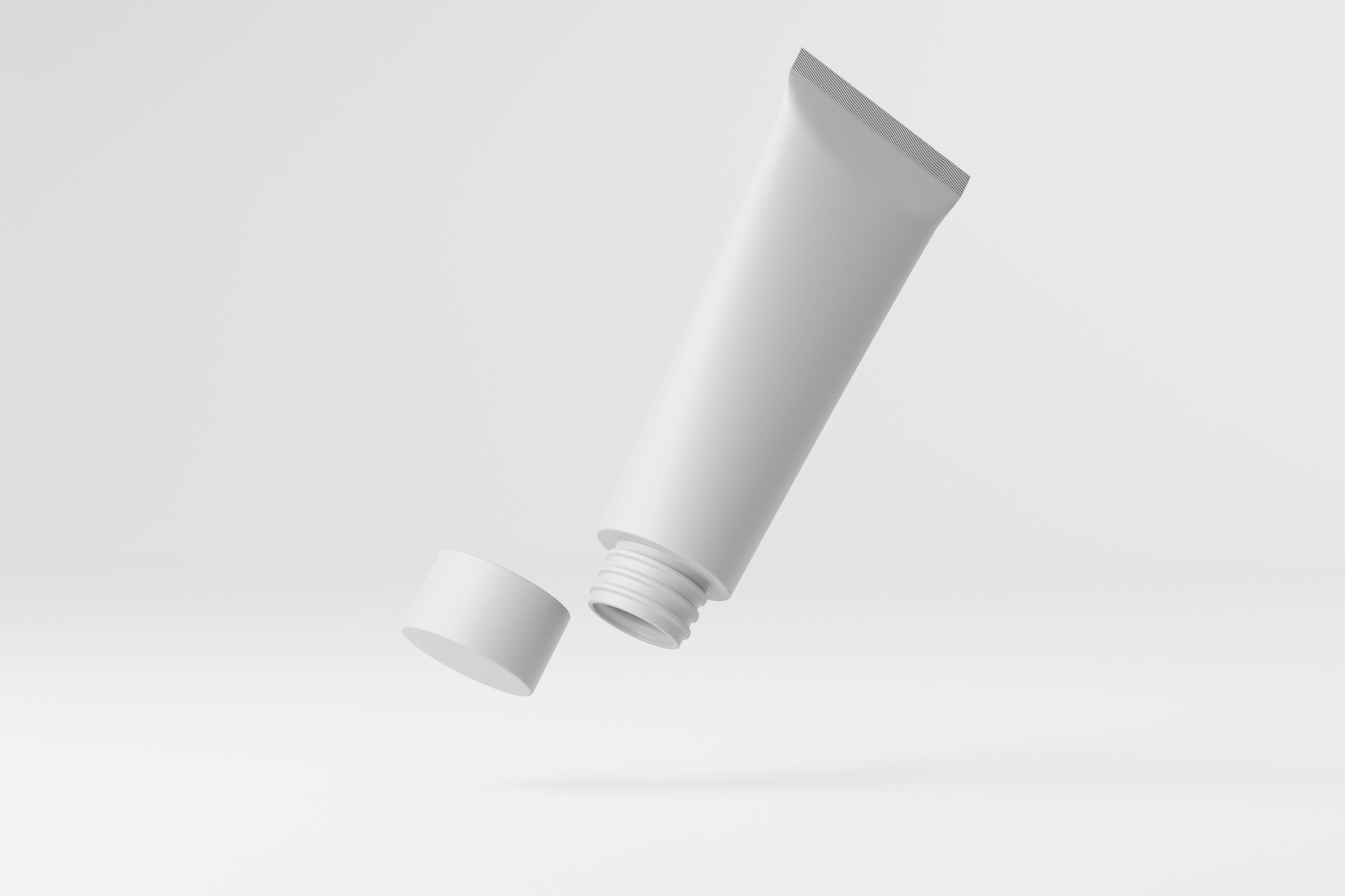 Cream Tube Low-poly 3D model_1
