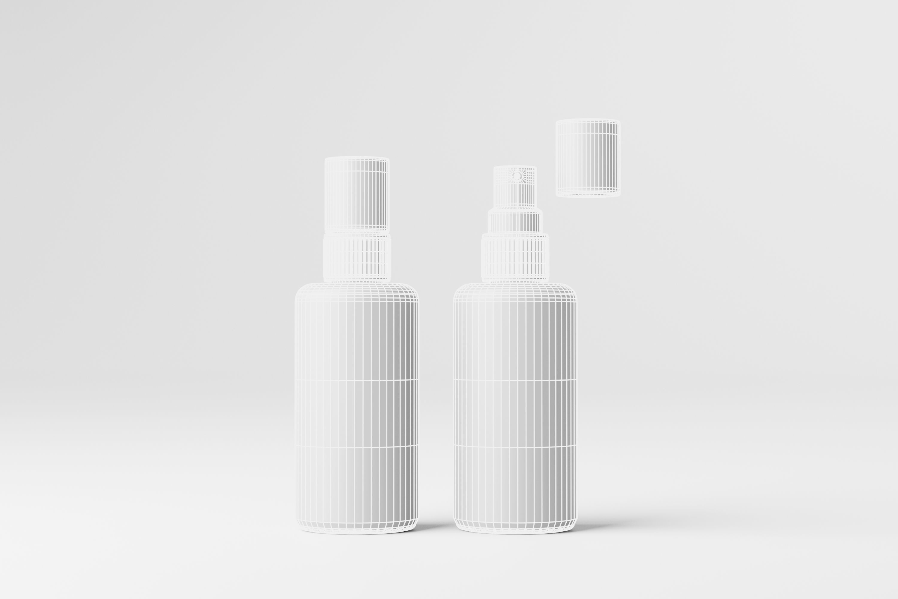 Cosmetic Bottle 3D model_4
