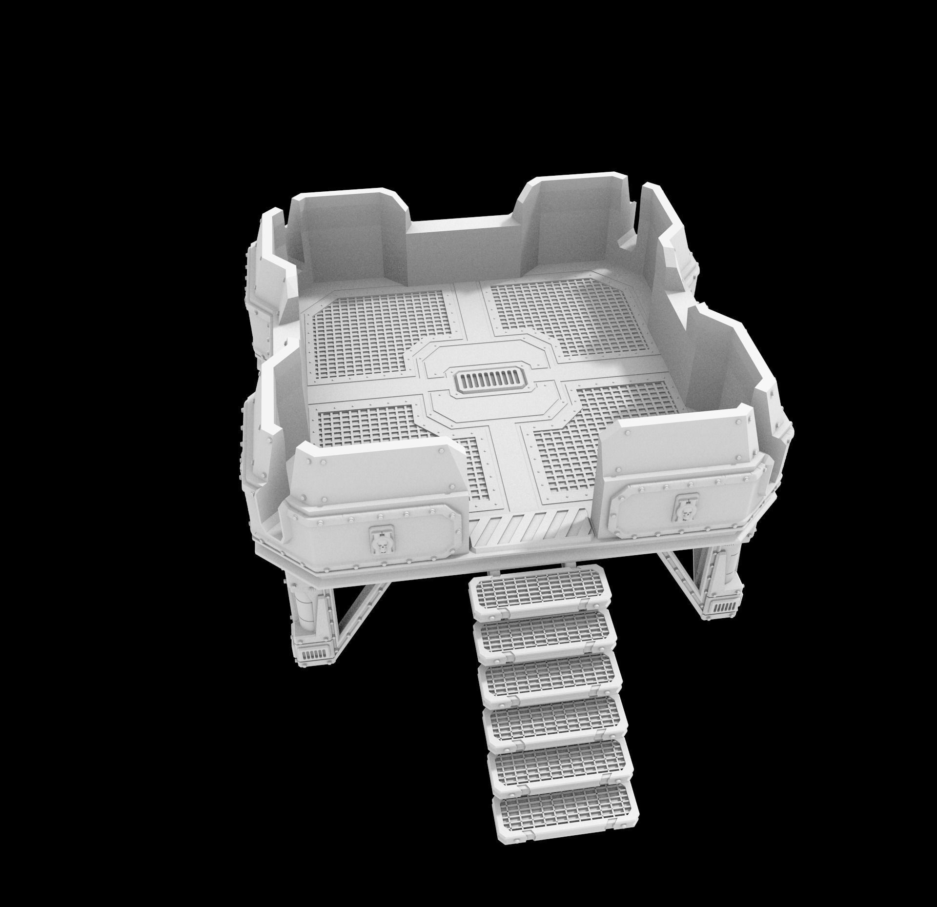 PLATFORM 1 - 3D PRINTABLE MODEL 3D 3D print model_18