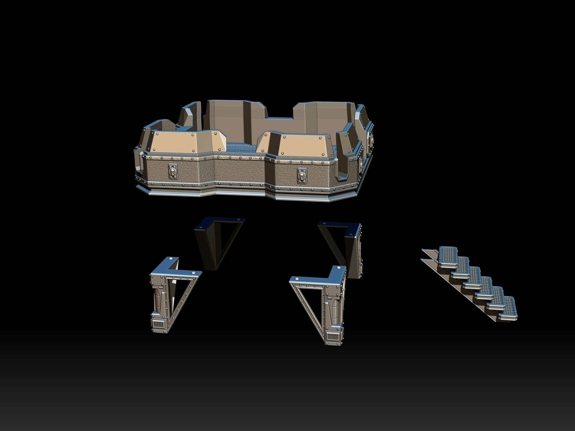 PLATFORM 1 - 3D PRINTABLE MODEL 3D 3D print model_13