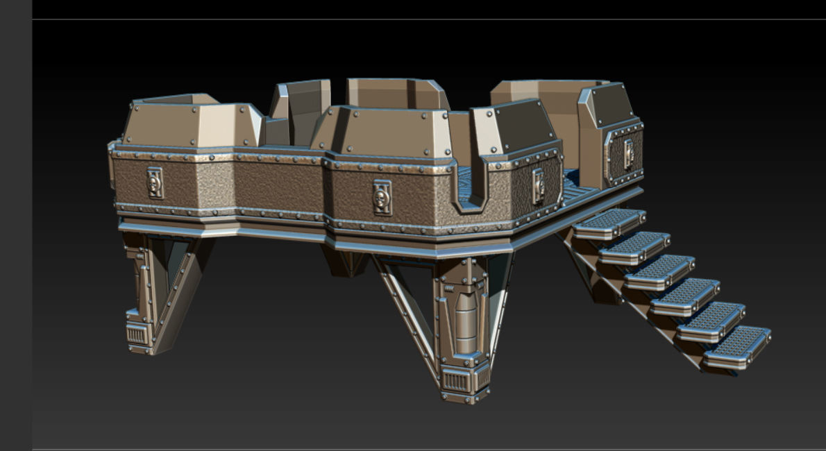 PLATFORM 1 - 3D PRINTABLE MODEL 3D 3D print model_1