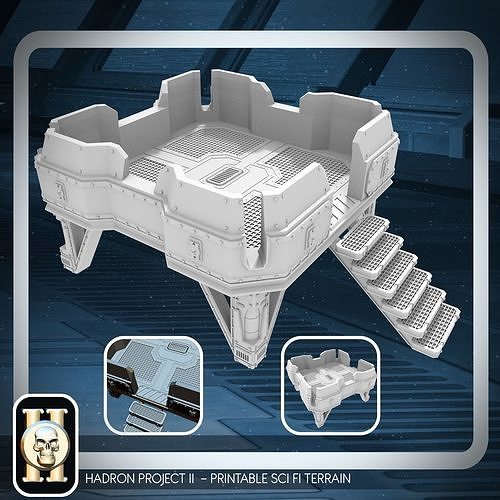 PLATFORM 1 - 3D PRINTABLE MODEL 3D 3D print model