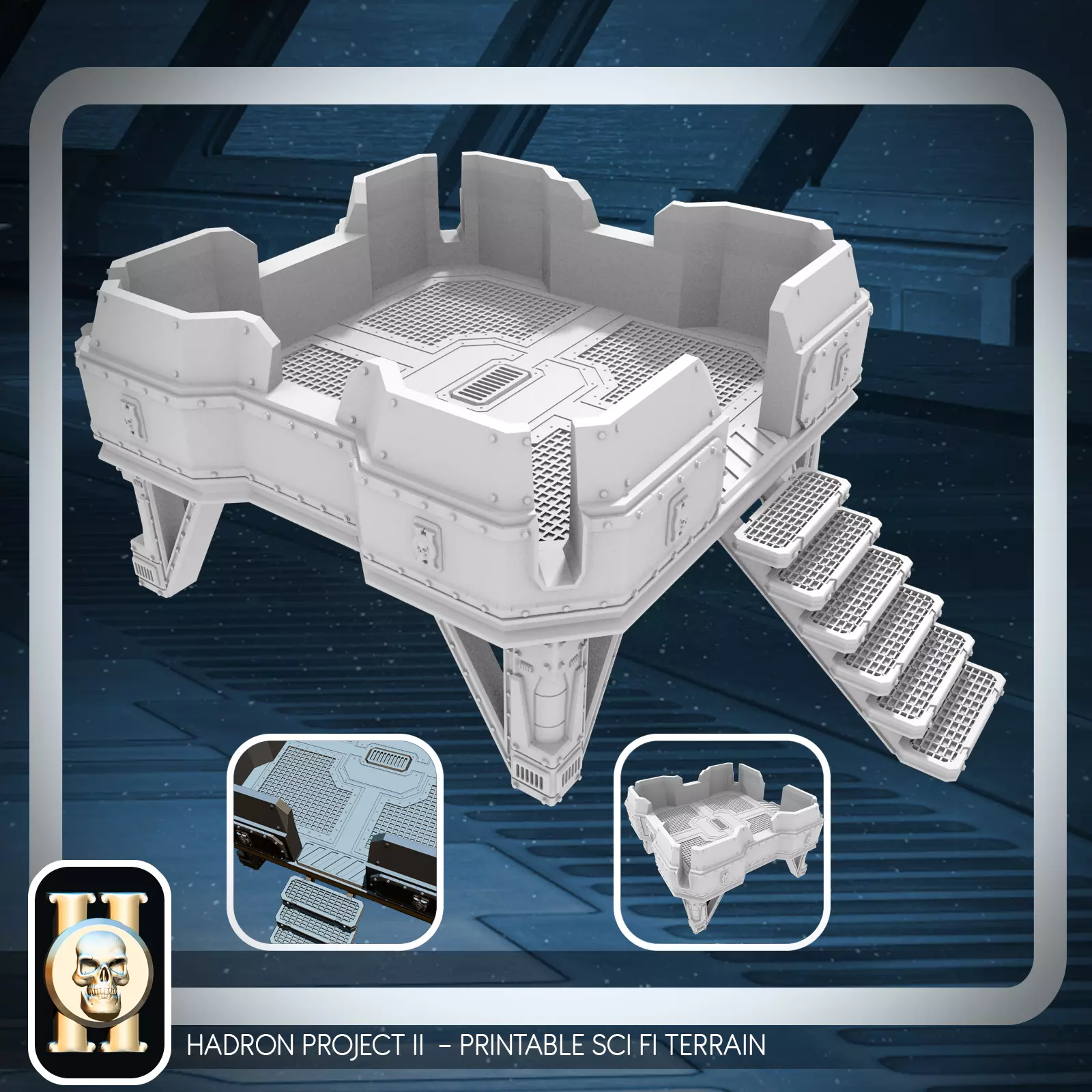 PLATFORM 1 - 3D PRINTABLE MODEL 3D 3D print model_0