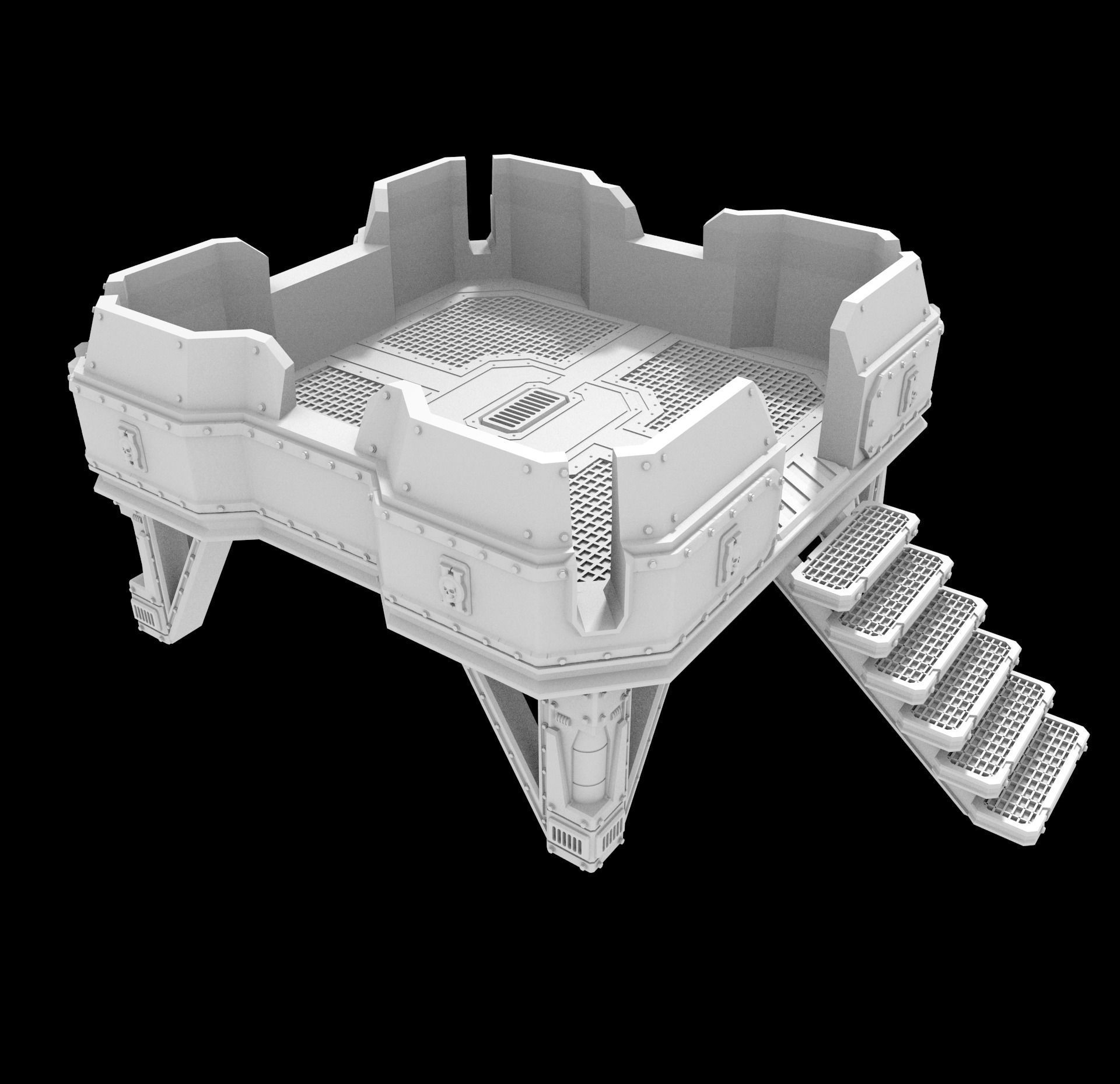 PLATFORM 1 - 3D PRINTABLE MODEL 3D 3D print model_15