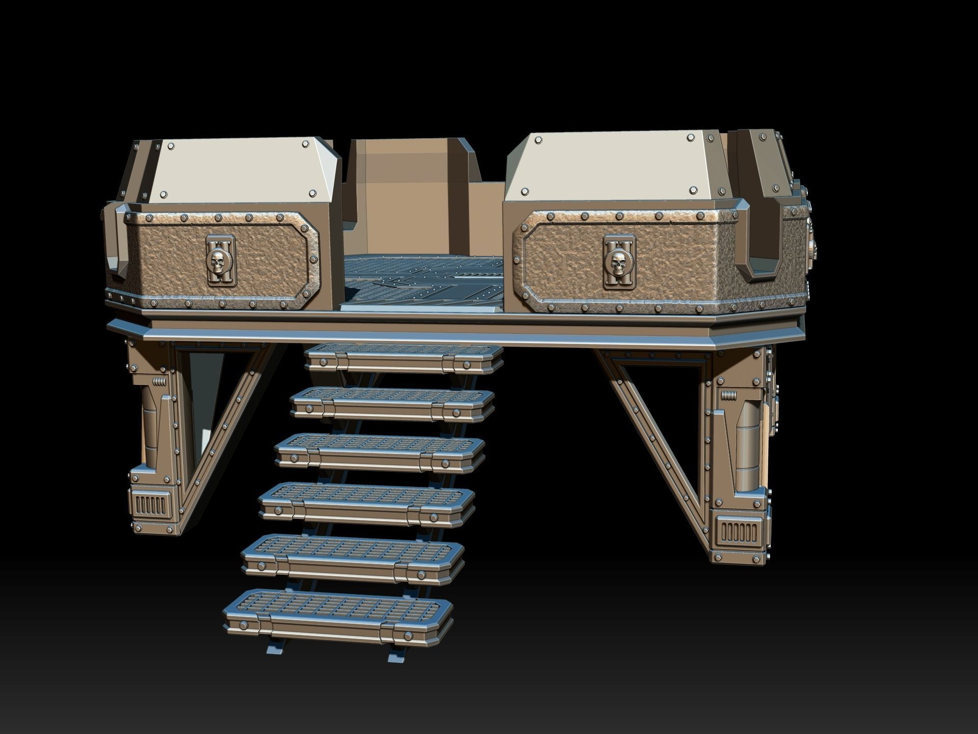 PLATFORM 1 - 3D PRINTABLE MODEL 3D 3D print model_5