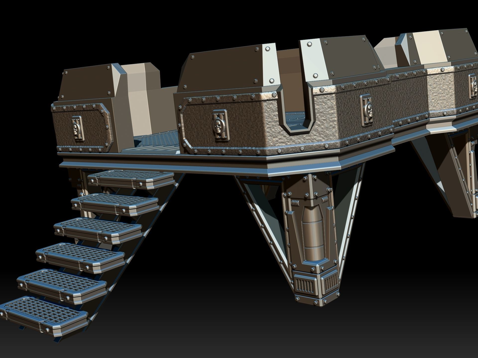 PLATFORM 1 - 3D PRINTABLE MODEL 3D 3D print model_6