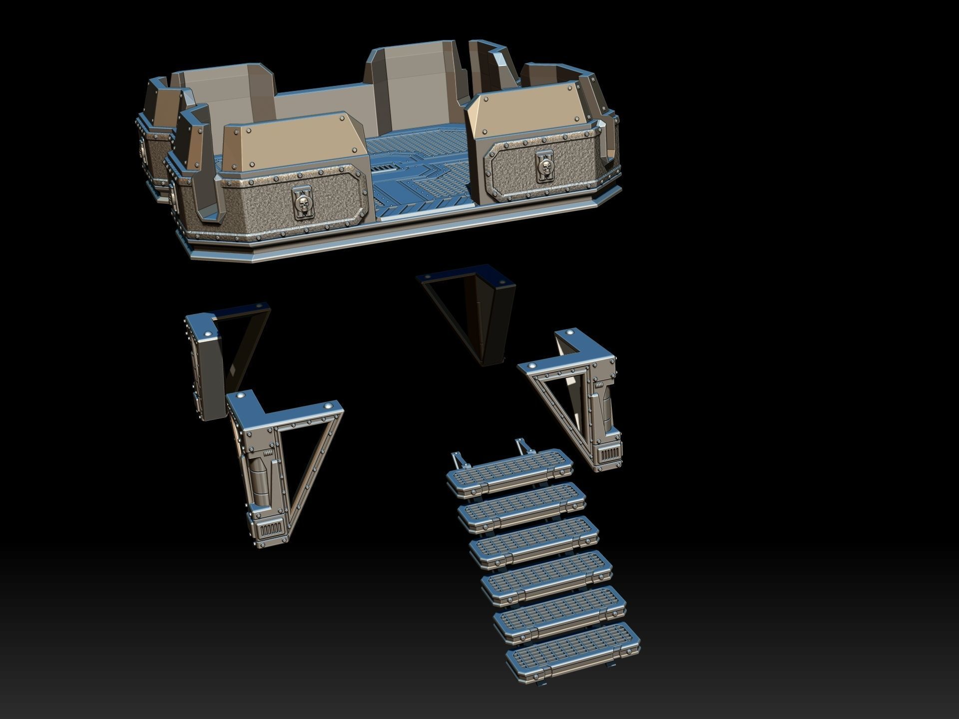 PLATFORM 1 - 3D PRINTABLE MODEL 3D 3D print model_14