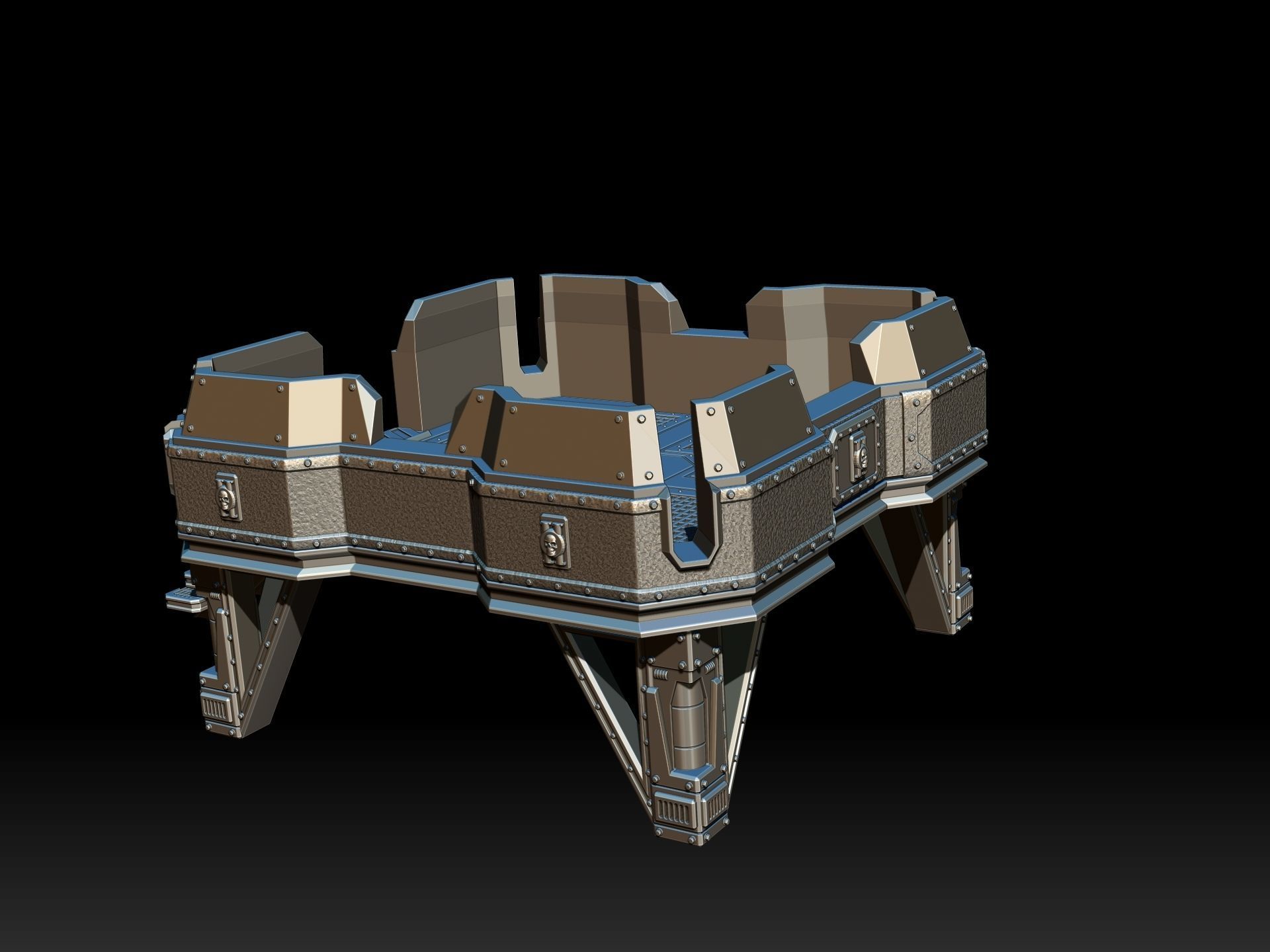 PLATFORM 1 - 3D PRINTABLE MODEL 3D 3D print model_2