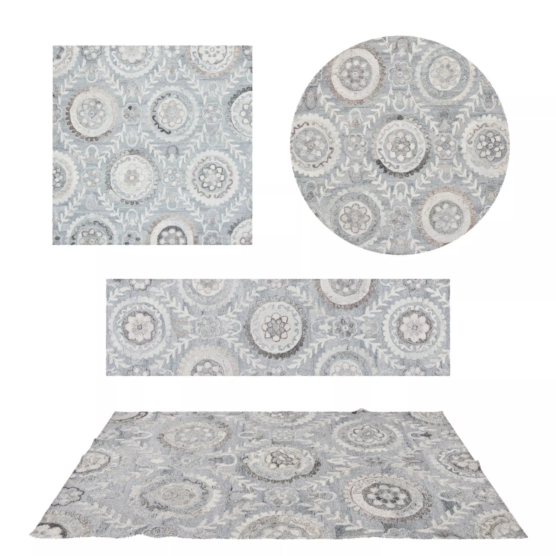 Rugs No 632 Low-poly 3D model_0