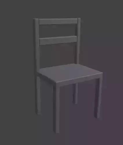 Wooden School Chair