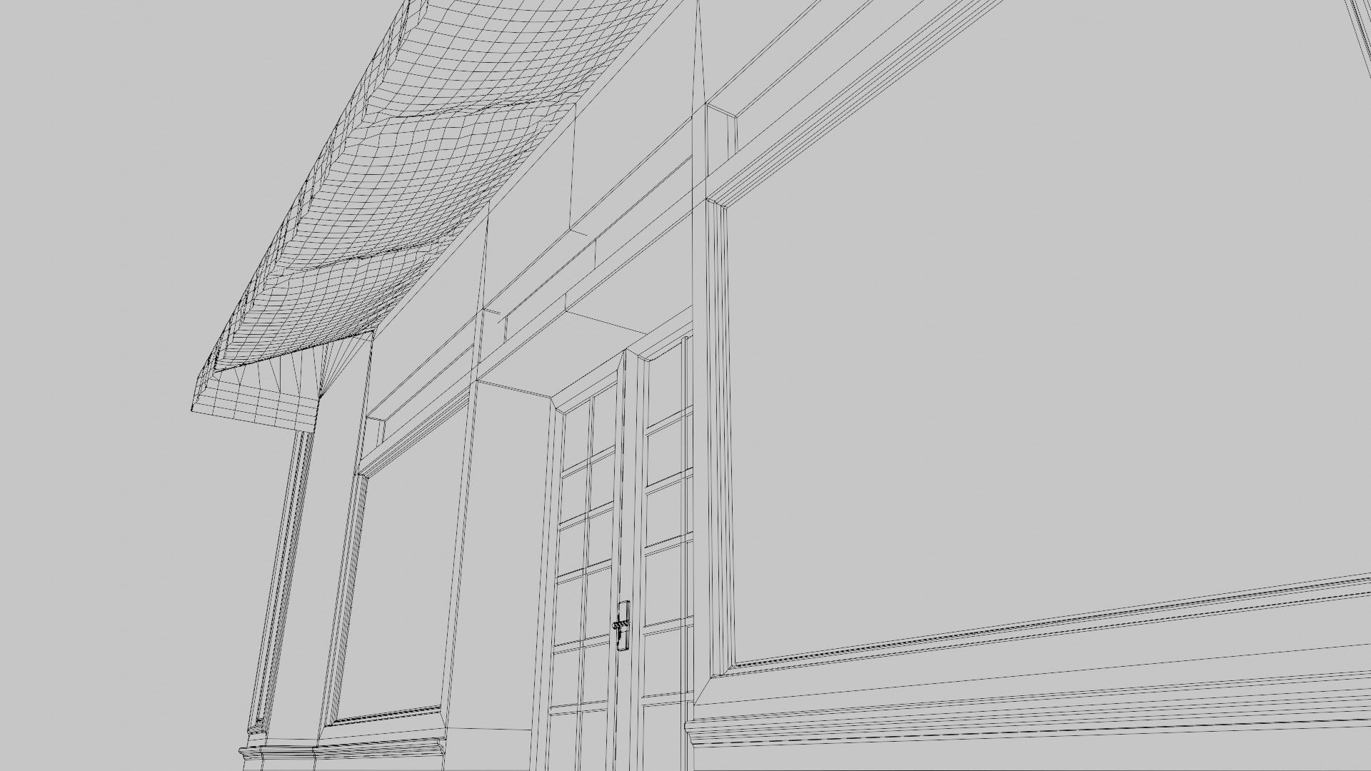 city shop front with 4k pbr textures Low-poly 3D model_15