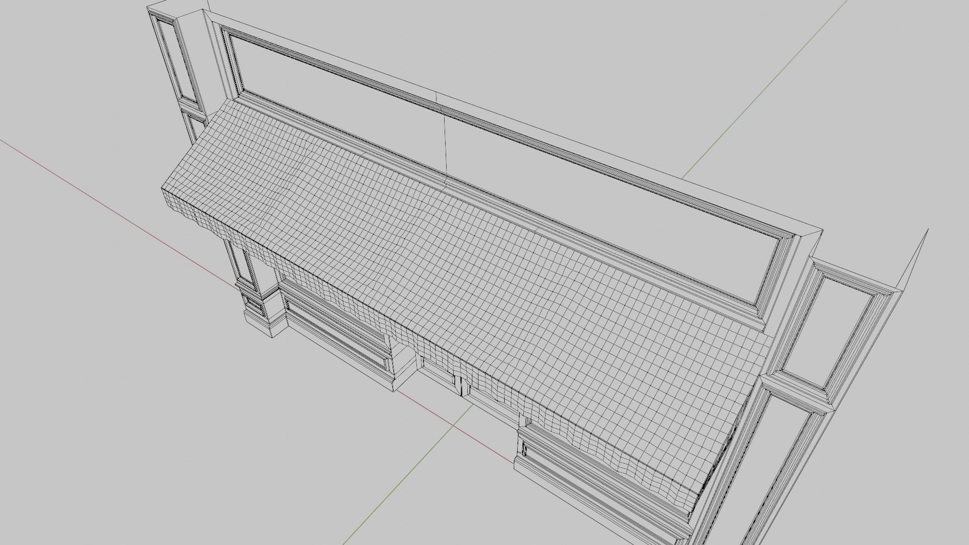 city shop front with 4k pbr textures Low-poly 3D model_13