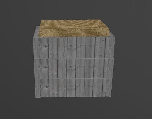 Wood and Fabric 3D model