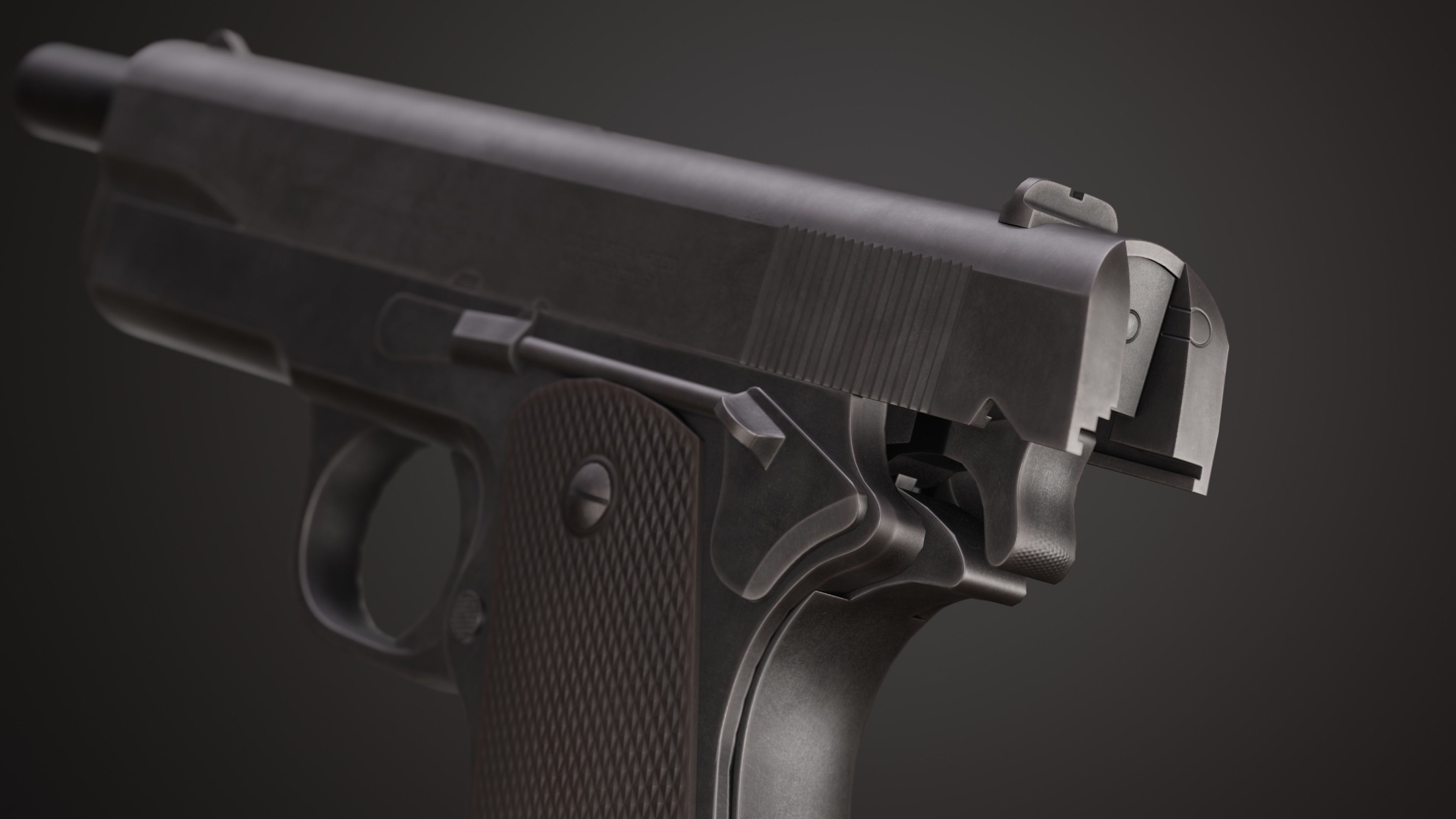 Colt 1911 Low-poly 3D model_10