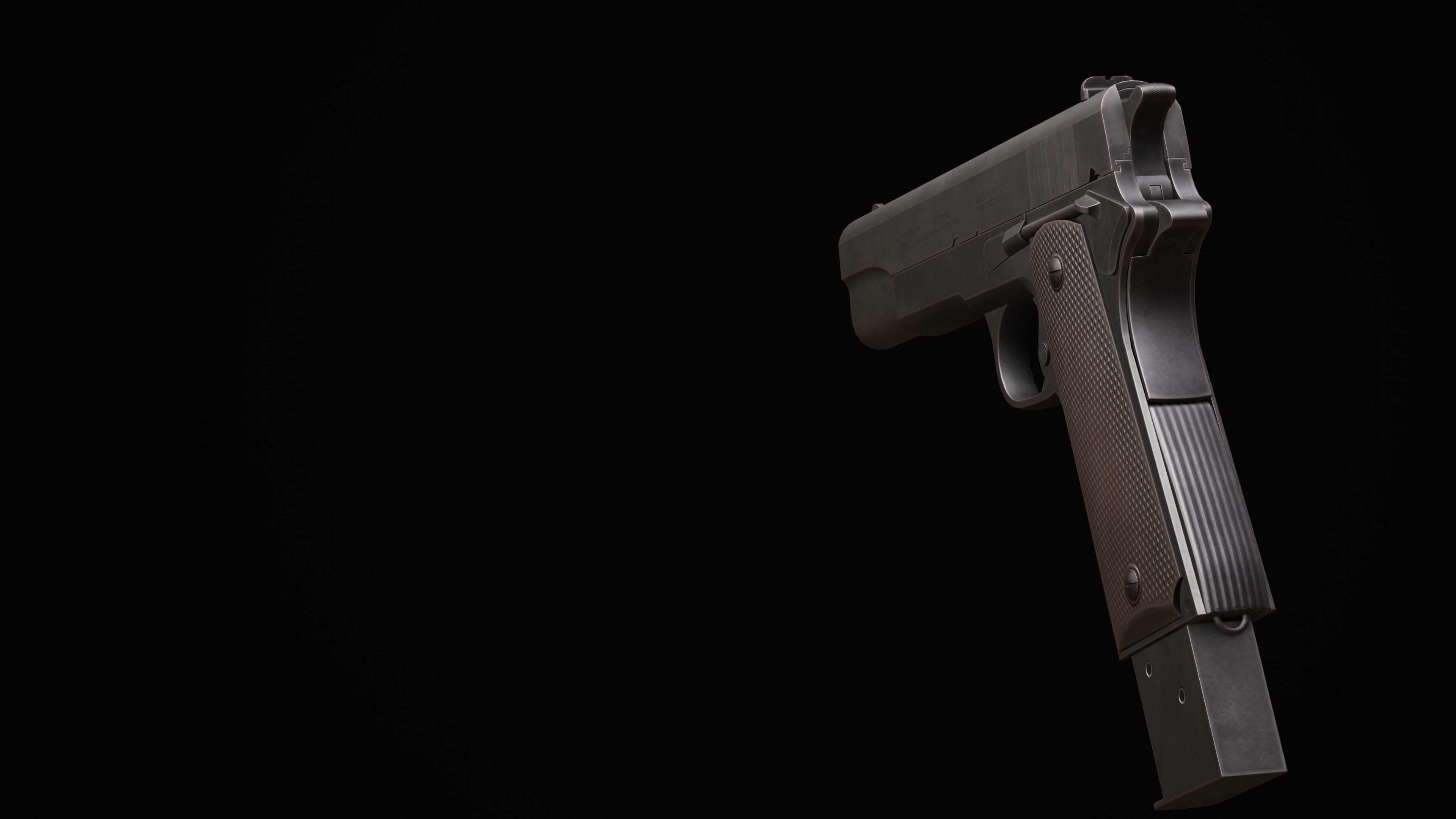 Colt 1911 Low-poly 3D model_13