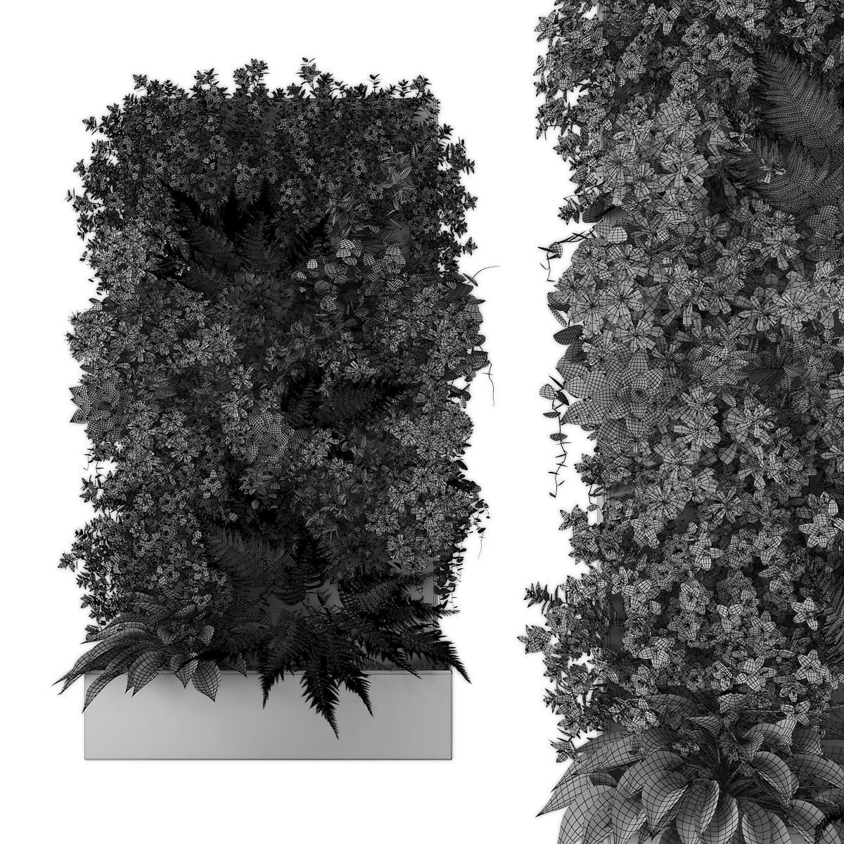 Vertical garden 167 Low-poly 3D model_1