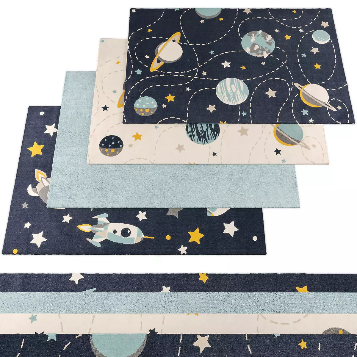 Rugs collection 294 Low-poly 3D model_0