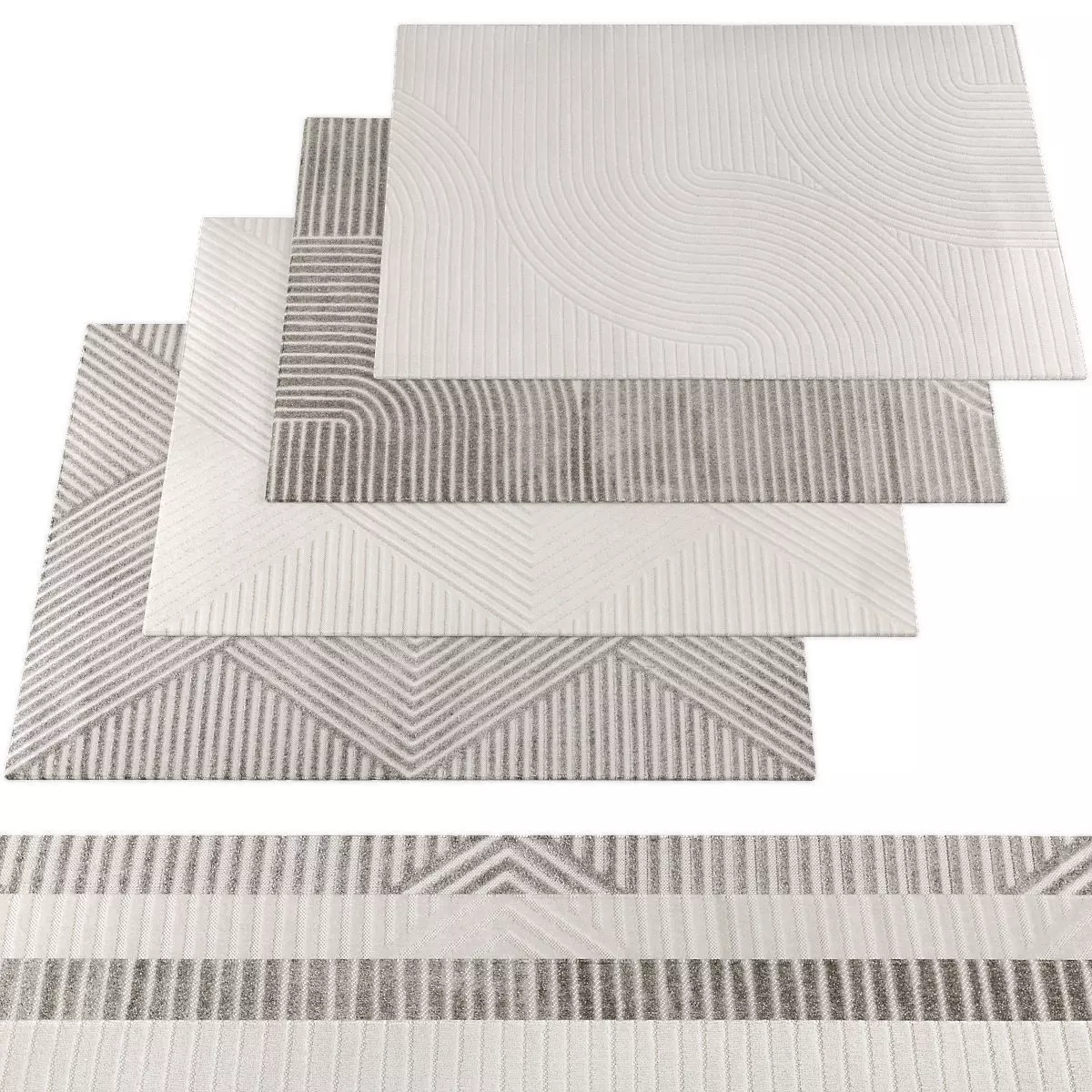 Rugs collection 296 Low-poly 3D model_0