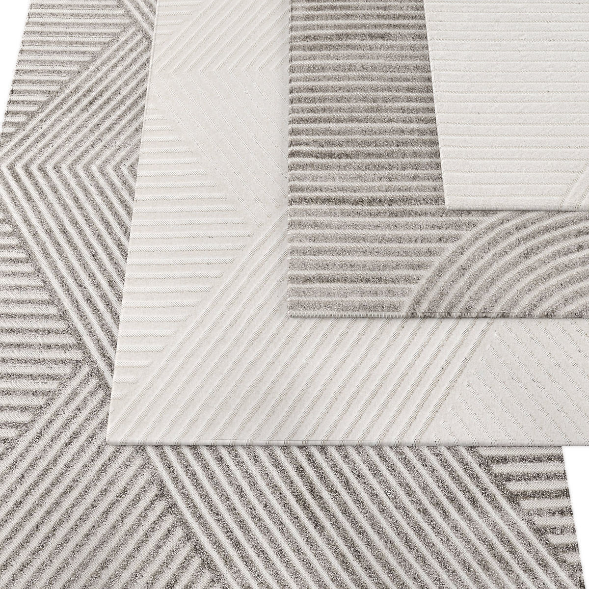 Rugs collection 296 Low-poly 3D model_1