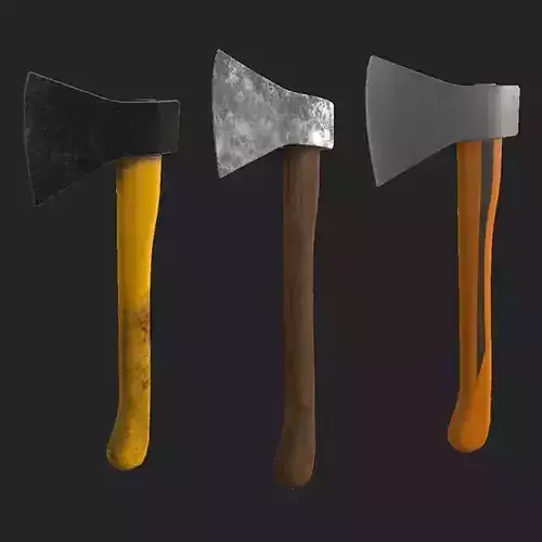 Rustic Clean Safety Axe Triple Textured