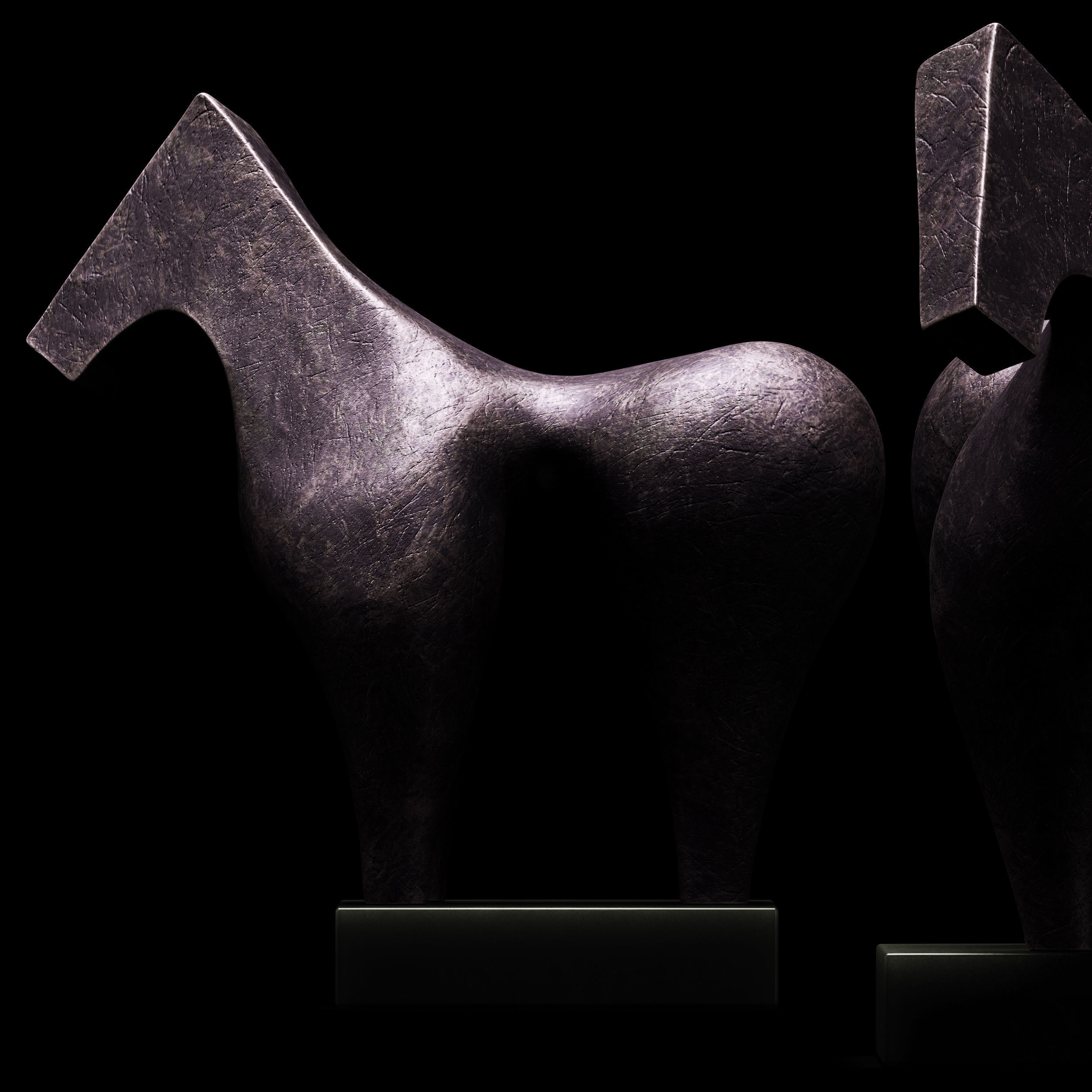 Sculptures of Abstraction Large Horse 2013 3D model_3