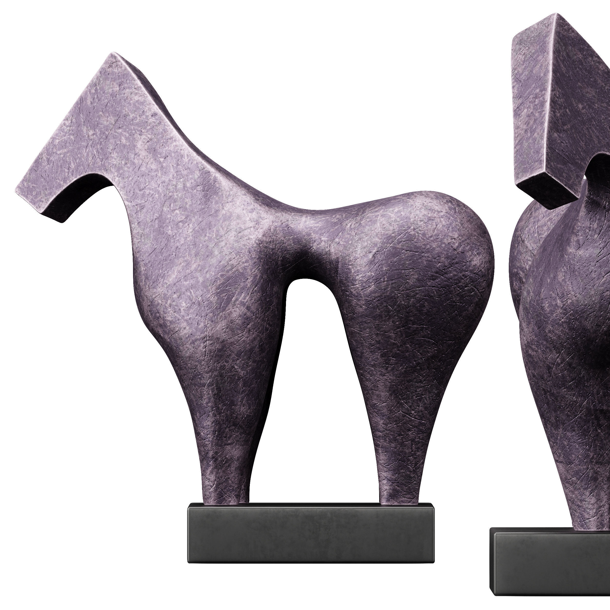 Sculptures of Abstraction Large Horse 2013 3D model_7
