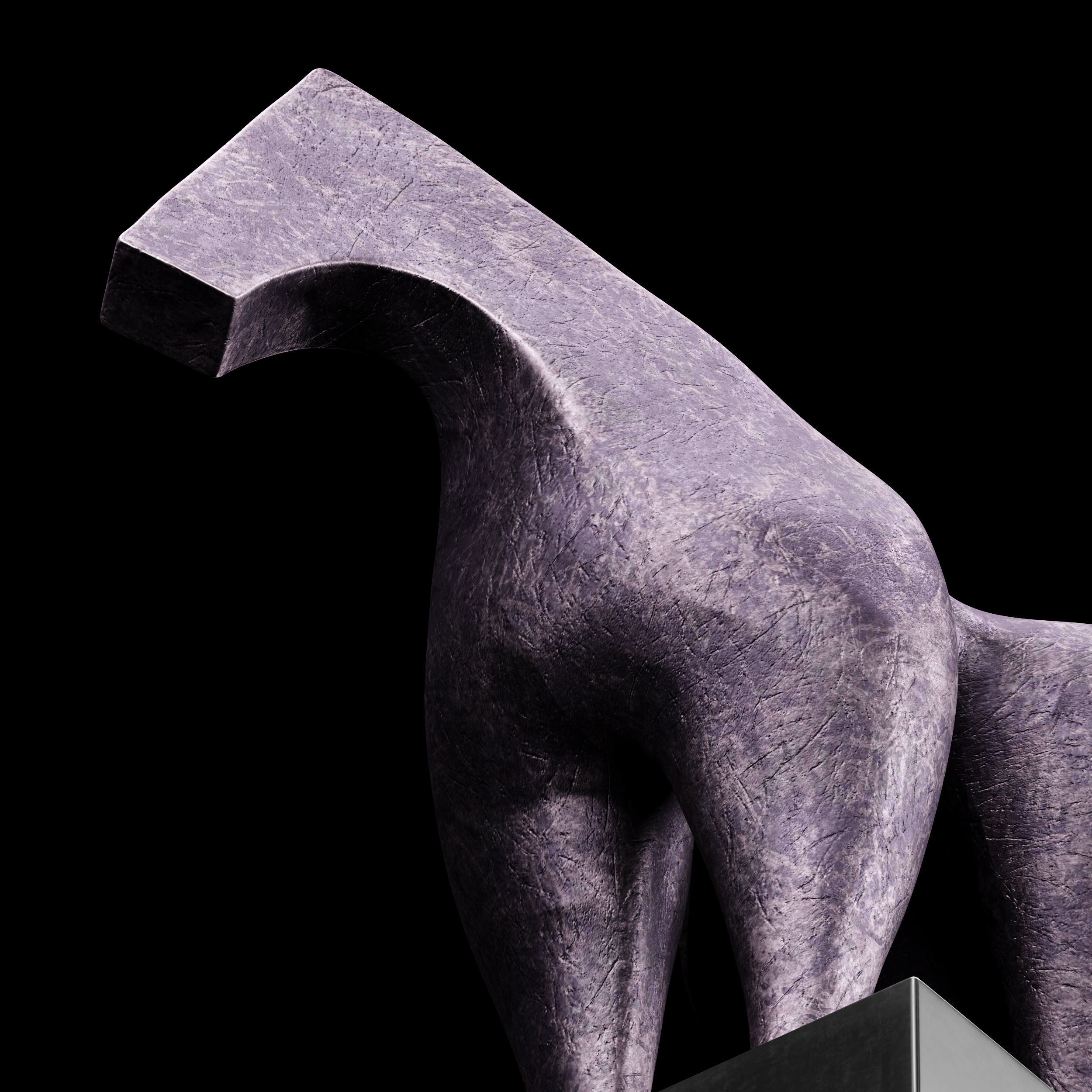 Sculptures of Abstraction Large Horse 2013 3D model_2