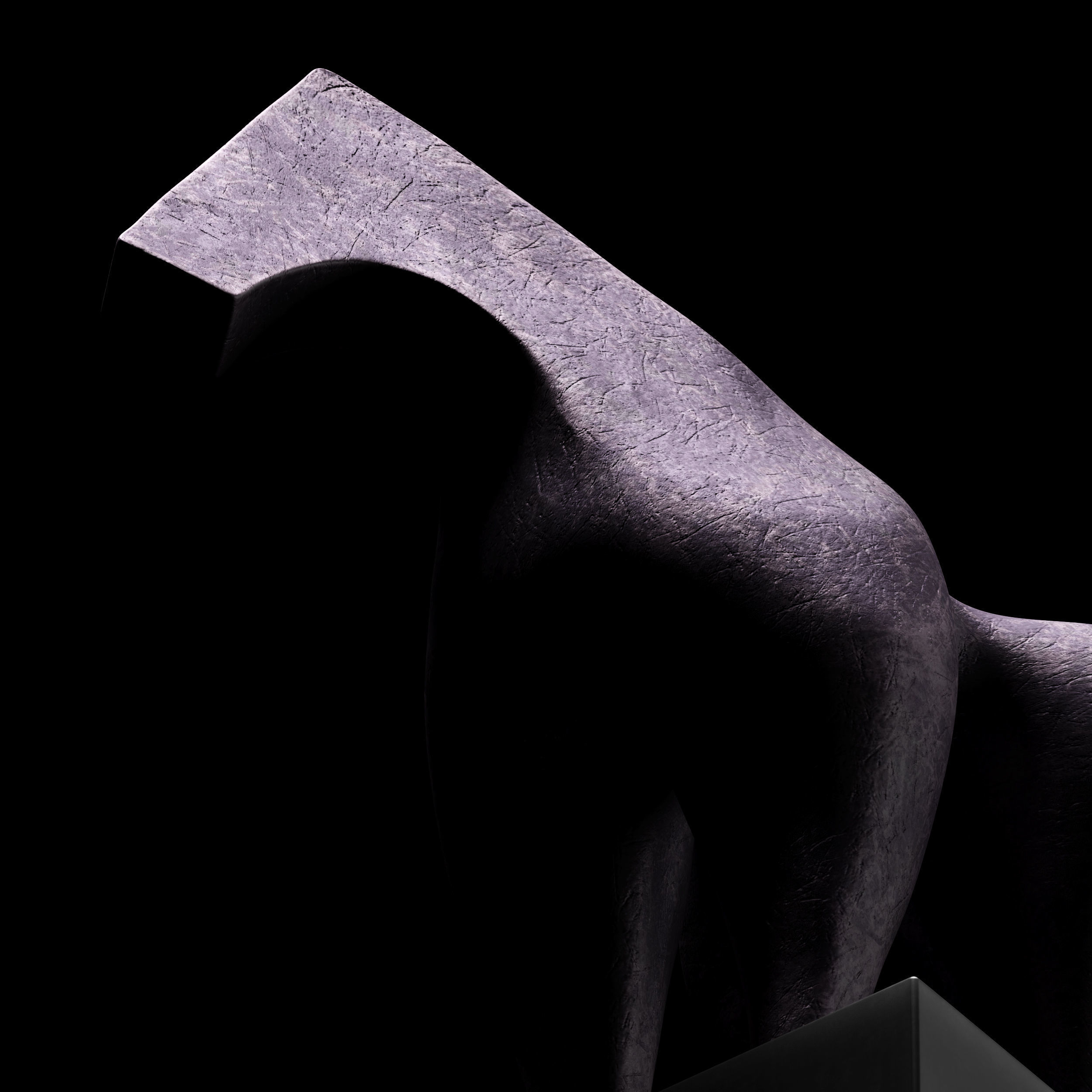 Sculptures of Abstraction Large Horse 2013 3D model_5