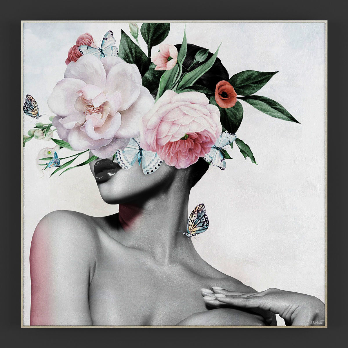 Pictures285 afro-american woman Low-poly 3D model_1