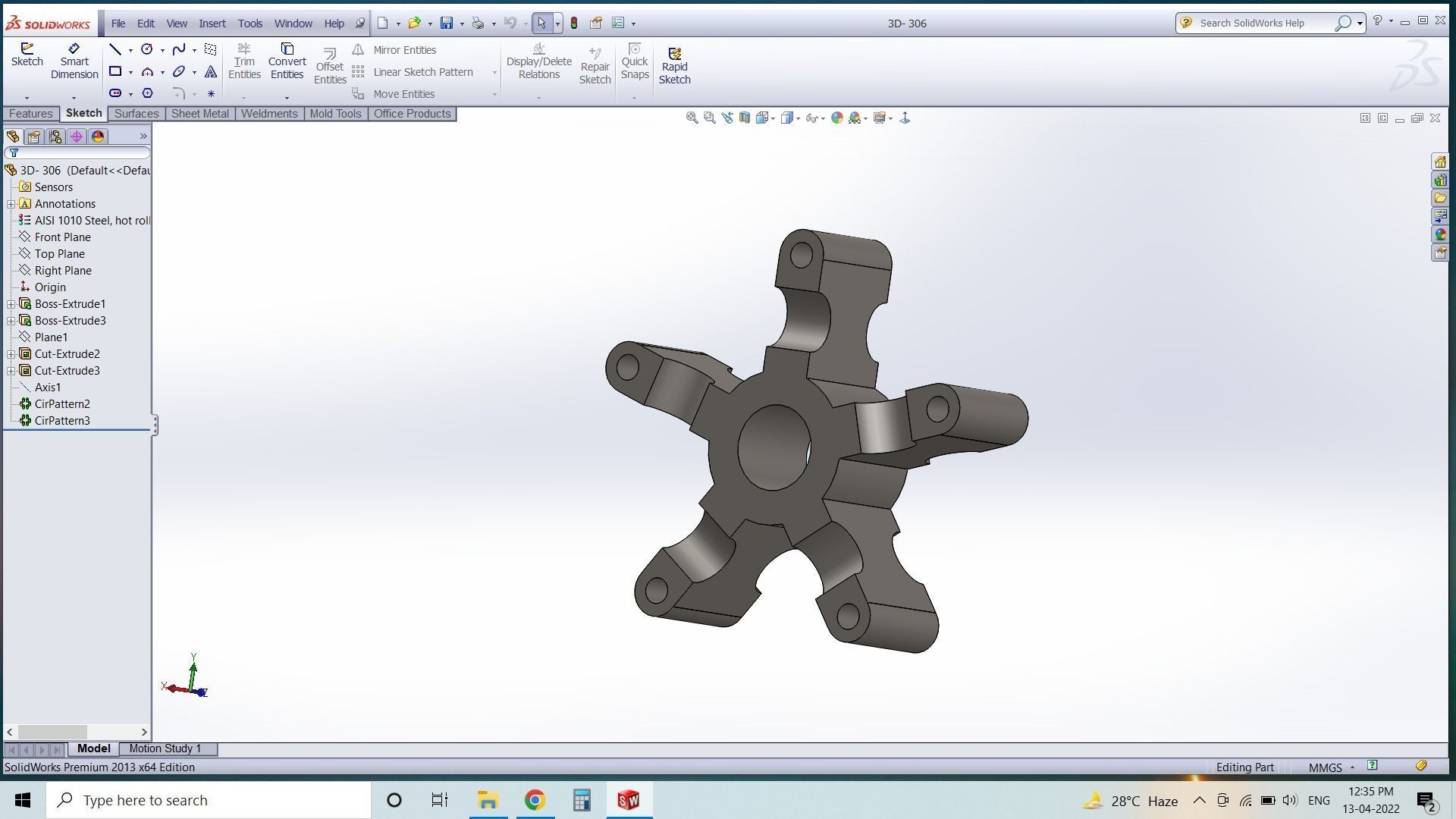 3D IMPELLER machine tool spindle 3D model_1