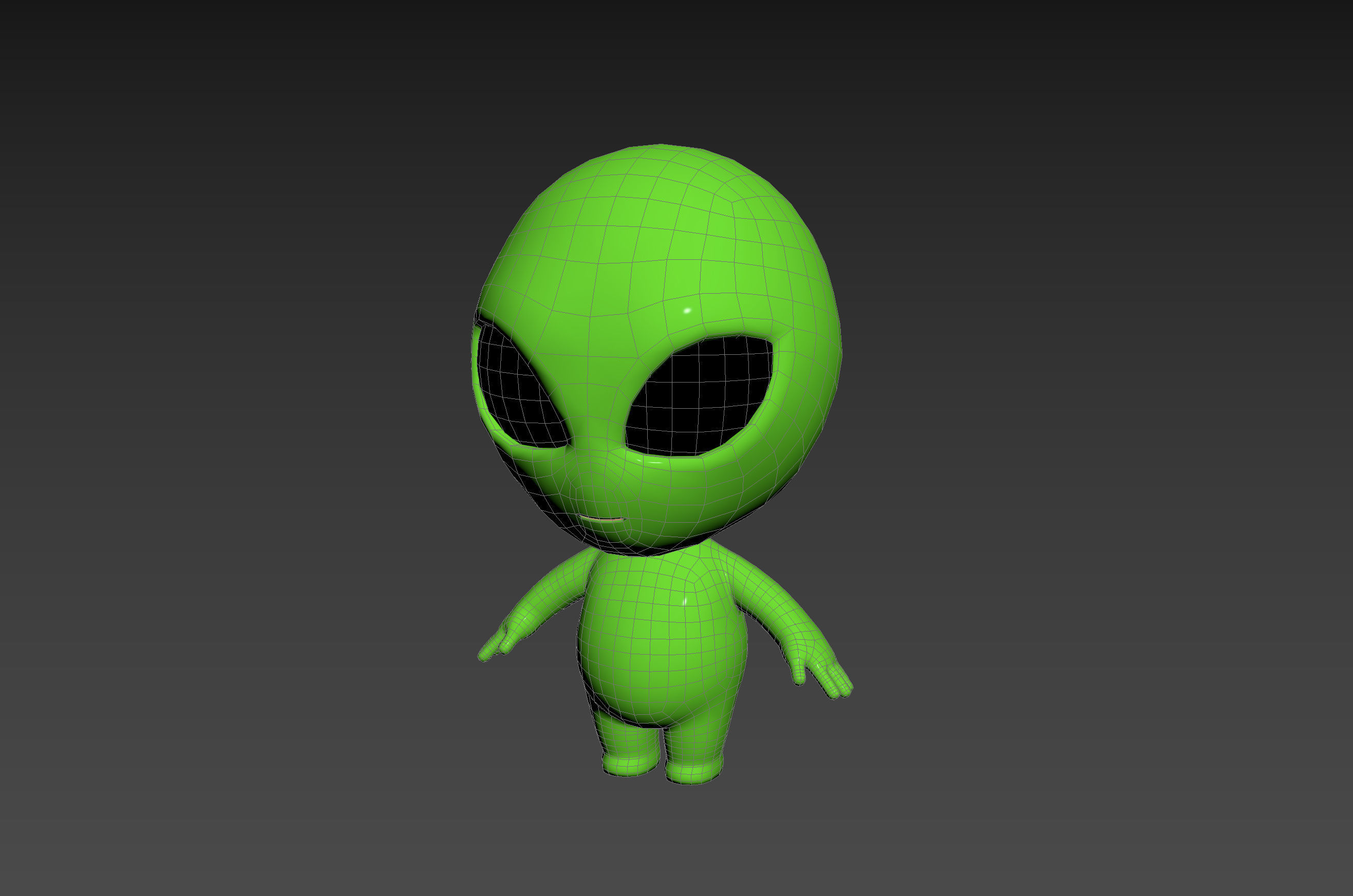 Character171 Rigged Alien 3D model_18