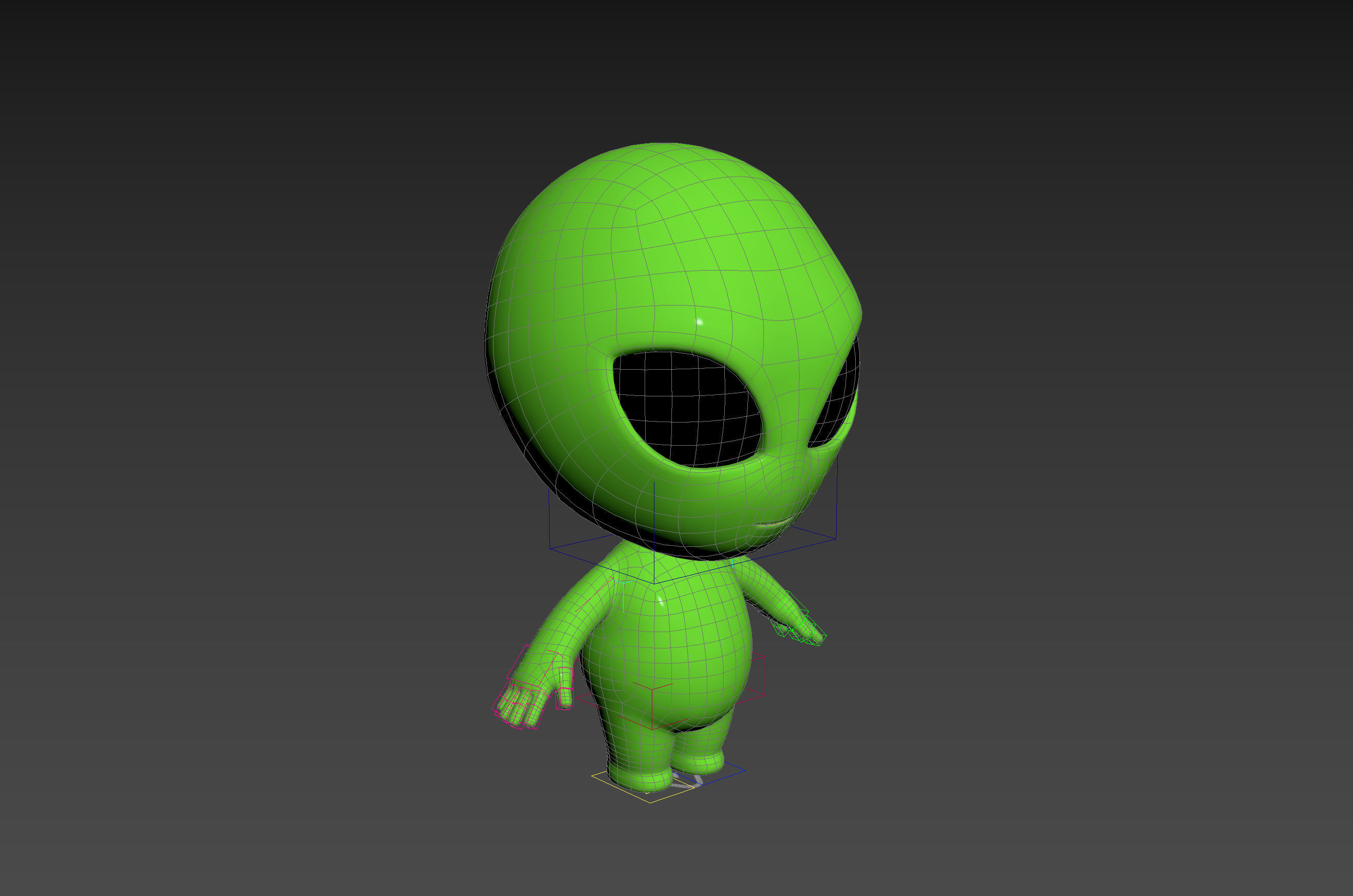 Character171 Rigged Alien 3D model_31