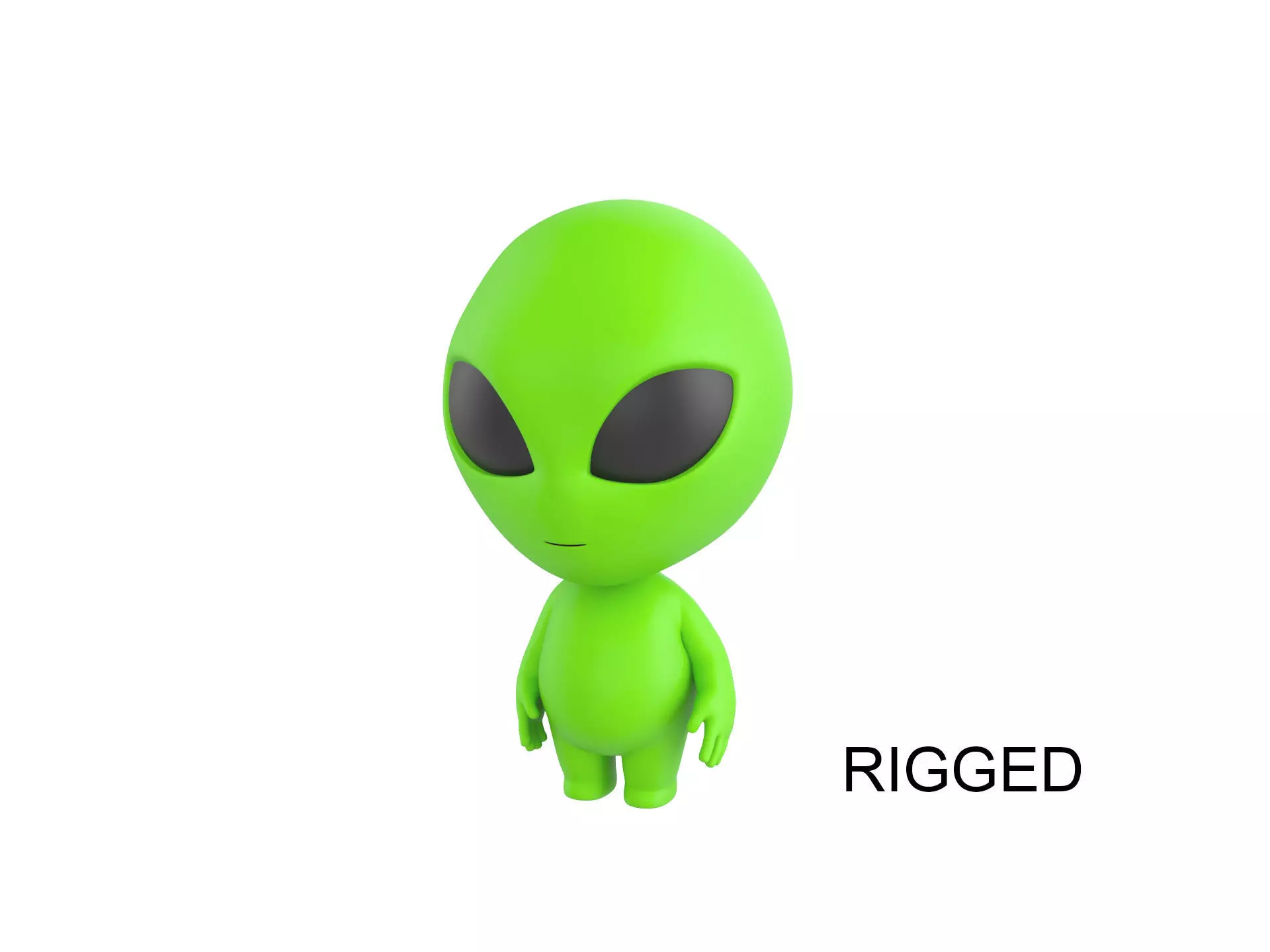Character171 Rigged Alien 3D model_0